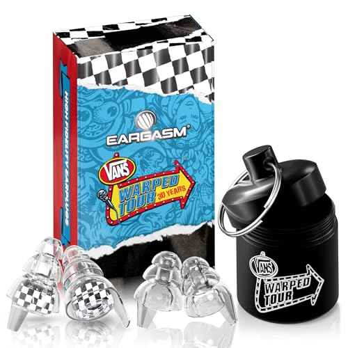 Eargasm High Fidelity Earplugs: Warped Tour Festival Edition - Noise Reducing Ear-Plugs for Hearing Protection at Music Festivals, Loud Environments, Concerts, Live Events, Sporting Events