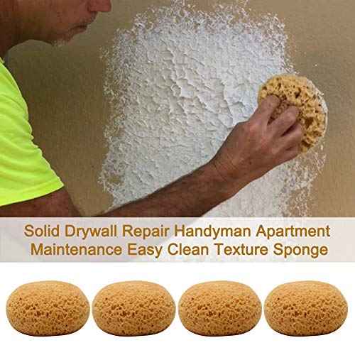 Just E Joy Texture Sponge w/Scraper, Home Decor Drywall Texture Patch Sponge for Wall Texture Repair/Drywall Repair/DIY Painting Ceiling, Washable & Reusable(Size:2 pcs)