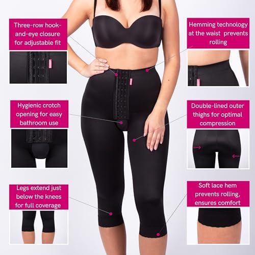 LIPOELASTIC TD Variant Post-Operative Compression Garment – Ideal for Liposuction of Tummy, HIPS, Thighs, Buttocks & Knees