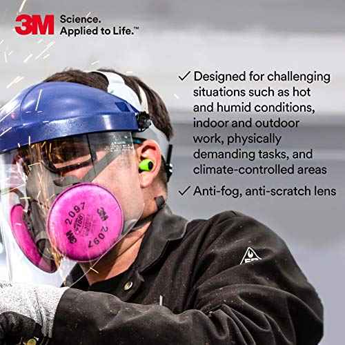 3M Safety Glasses, Solus 2000 Series, ANSI Z87, Scotchgard Anti-Fog Anti-Scratch, Clear Lens, Gray/Teal Frame, Removable Foam Gasket, Pack of 1
