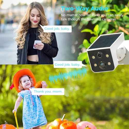 Vicohome CG6L Best 2K Solar Security Camera Wireless Outdoor System,No NVR Needed,Battery Powered,Easy to Setup,Motion Detection,Two Way Audio,Color Night Vision,SD Slot,180 Days Exchange Policy