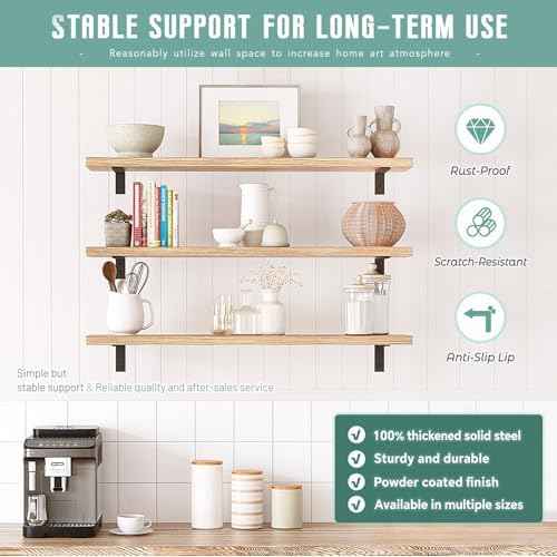 Countertop Support Brackets 2 Pack L Bracket Countertop Brackets 20" x 8" x 2.5" Heavy Duty 3/8" Thick Shelf Brackets Metal Corbels L Shape Bracket for Wood Shelf/Quartz/Granite/Concret Countertops