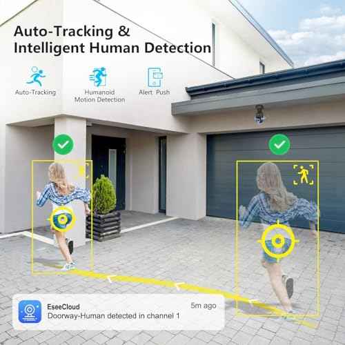 Jennov 2K Light Bulb Security Camera, Auto-Tracking Security Cameras Wireless Outdoor, 360¡Æ PTZ, Dual-Band WiFi (2.4G/5G), AI Human Detection, Indoor/Outdoor, E27 Socket-Powered, Compatible Alexa
