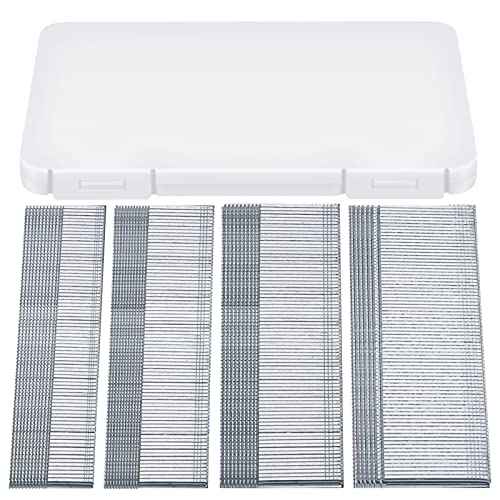 Ripeng 2000 Pieces 18Ga Brad Nails Galvanized Finish Nail - 5/8, 3/4, 1, 1-1/4 Inch-500 Each With Storage Box for Repairing Molding Cabinetry Building Assembly