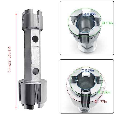 Tub Drain Remover Wrench, Heavy Duty Drain Wrench Aluminum Alloy Wrench for Install and Remove Most Bath and Shower Drains