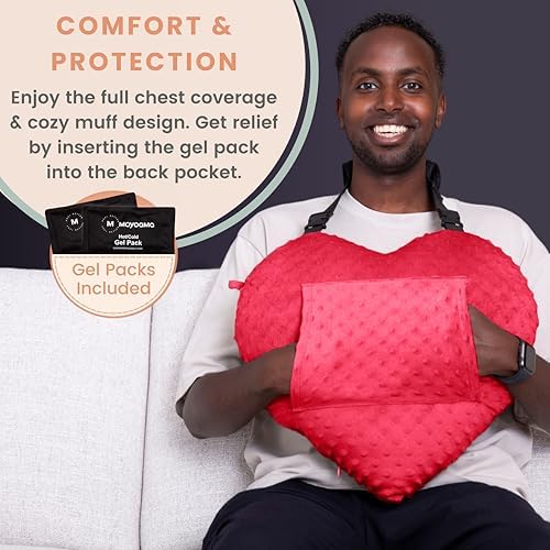 MOYOAMA Open Heart Surgery Pillow for Heart Surgery Recovery Gifts - After Bypass Surgery Must Haves, Gifts for Chest Surgery Recovery, Seatbelt Pillows for Post-Surgery, Shock Absorbing Chest Pillow
