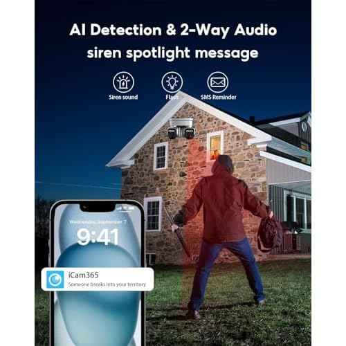 No WiFi Security Camera,4G LTE Cellular Security Camera Outdoor with Dual Lens 360¡Æ View, 2K Color Solar Cellular Cam Night Vision,PIR Motion Sensor,2 Way Talk,IP66 Waterproof, Built in SIM,Black