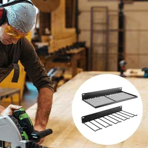 Resin Storage Shed Shelf, Wall Mounted Storage Basket Shed Accessory Set with Bolts, Compatible with Suncast Sheds, Garage Power Tool Rack, Easy Installation
