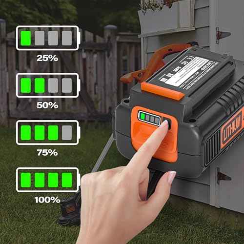 40V Replacement for Black and Decker 40V Lithium Battery LBX2040 LBX2540 LBXR36 LBXR2036 LBX1540 LST136 LST540 with LCS40 LCS36 Black and Decker 3.5Ah Battery Charger