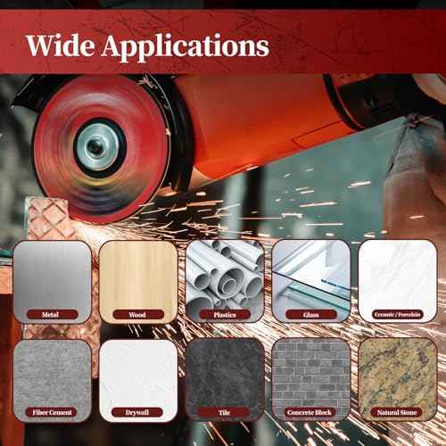 1 Pack 4-1/2 Inch Indestructible Multi-Material Cutting Disc for Angle Grinder, 7/8" Arbor ? Cuts Metal, Wood, Tile, Plastic, Stone, Drywall and More