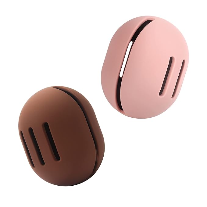 FERYES 2 PCS Makeup Sponge Holder Ã¢ÂÂ Shatterproof Eco-Friendly Silicone Beauty Make Up Blender Case for Travel