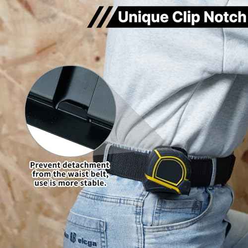 MELOTOUGH Drill Holder for Tool Belt,Tape Measure Holder,Drill Belt Clip,Drill Clip for Tool Belt,Measuring Tape Holder (Black),2PCS