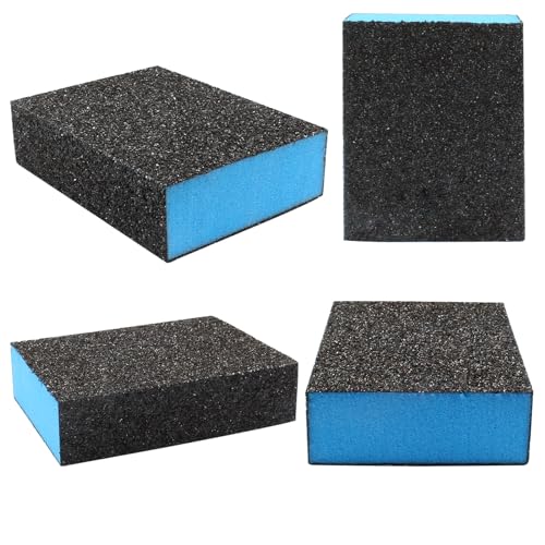 36 Grit Sanding Blocks, 8 Pcs Coarse Sandpaper Sponge Washable and Reusable Sanding Sponges for Wood, Metal, Drywall, Sheetrock