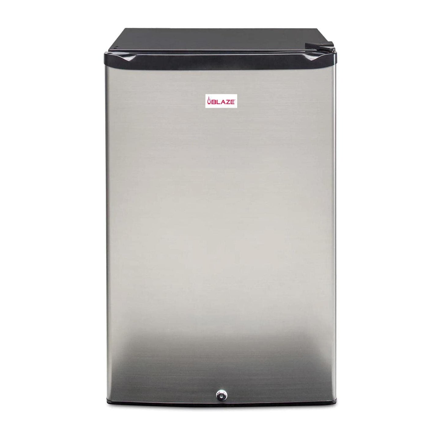 Blaze 20‑Inch Outdoor Rated Compact Refrigerator | 4.4 Cu Ft Stainless Steel Fridge with LED Lighting, Dial Thermostat, Reversible Door & Recessed Handle | BLZ‑SSRF‑126