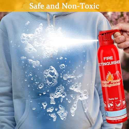 Fire Extinguisher for Home, Car, Kitchen, Vehicle, Boat, Garage, Portable A, B, C, K Class Fire Extinguishers with Mount, Emergency Survival Extinguisher, Easy Access, Versatile Fire Protection