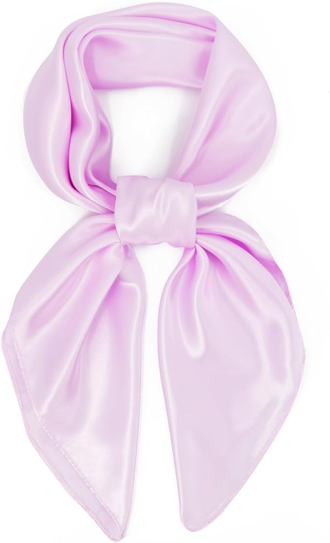 vimate 35" Square Silk Like Head Scarf - Women's Fashion Satin Scarf Bandana for Hair Wrapping at Night.
