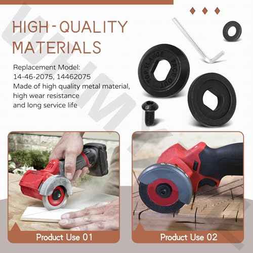 14-46-2075 Flange and Blade Bolt Kit for Milwaukee 2522-20 Compact 3" Cut-Off Tool Parts