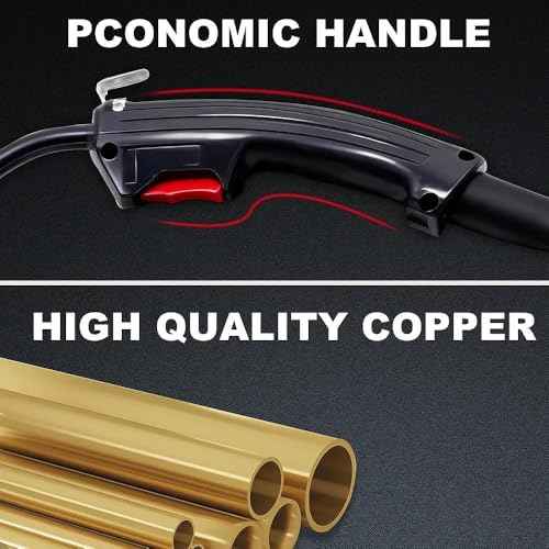 10ft No Gas Mig Gun Replacement Fits Lincoln Electric Weld Pak 10949 88 Amp HD Flux Core Wire Feed Welder 10949
