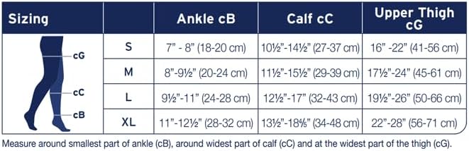 JOBST ACTIVA Opaque 20-30 mmHg Compression Socks Thigh High Closed Toe