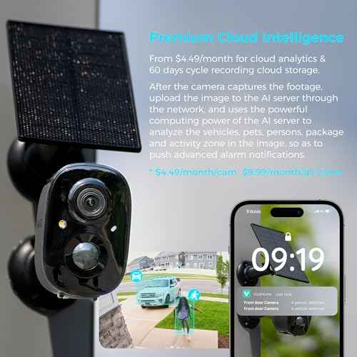 Vicohome 2G6B Best 2K Solar Security Camera Wireless Outdoor System, No NVR Needed, Battery Powered, Easy to Setup, Motion Detection,Two Way Audio,Color Night Vision, SD Slot, 180 Days Exchange Policy