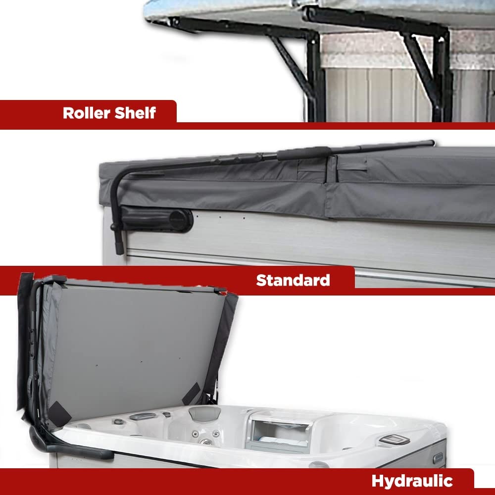 The Cover Guy Premium Hydraulic Hot Tub Cover Lifter - Effortlessly Lift and Remove Your Hot Tub Cover