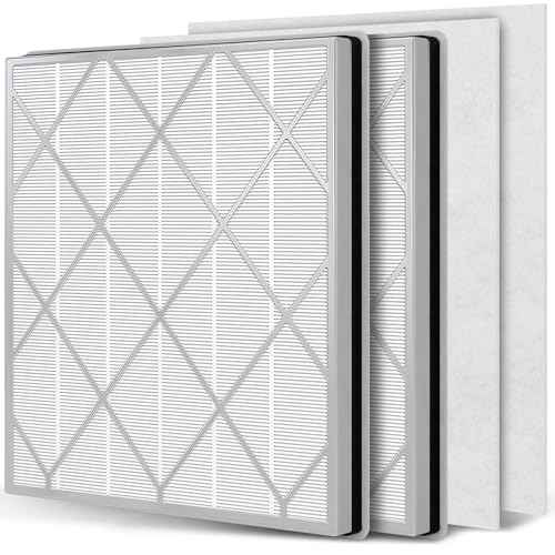 £¨2 Packs£©HE401 Filter Replacement for Shark Air Purifier 4 Compatible with Shark 4 Fan Air Purifier HE400, HE401C, HE401NP, HE402, HE402AMZ, HE4FKPET, HE4FKPETMB, HE4FKPRO, HE402C