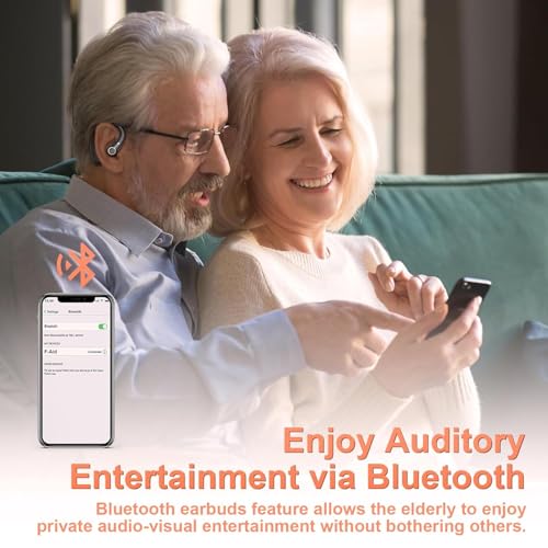TTQ Hearing Aids, Hearing Aids for Seniors with Bluetooth, Hearing Aid Rechargeable with Noise Cancellation Upro