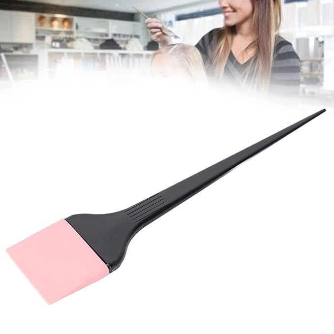 Hair Dye Brush Hair Dye Applicator Brush, Long Handle Hair Color Brush Professional Salon Hair Color Brush Soft Silicone Hairdressing Tinting Brush 1.77 x 8.86in for Hair Salon