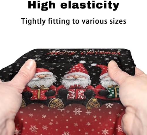 LedBack Walker Accessories Merry Christmas Print Rollator Walker Seat and Backrest Covers Soft Dust Cover Christmas Decor 2 Piece Walker Seat Cover Set