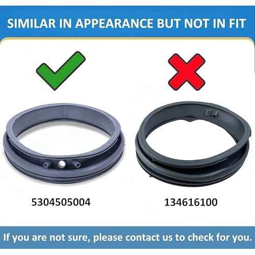 5304505004 for Electrolux Washer Door Seal EFLS627UTT0 EFLS617STT0 EFLS527UIW0 EFLS517SIW0 EFLS627UIW0 EFLS627UTT1 EFLS627UIW1 EFLS517STT0 EFLS527UIW1 EFLS527UTT2 EFLS617SIW0 EFLS627UIW2