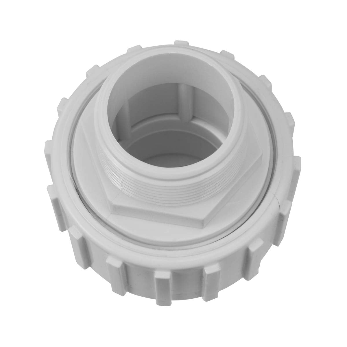 XtremepowerUS 2-Pieces Universal 1.5" PVC x 1.5" Slip Union Socket Joint Adapter Fitting Quick Connector Replacement (Male X Slip) Pool Spa Pump