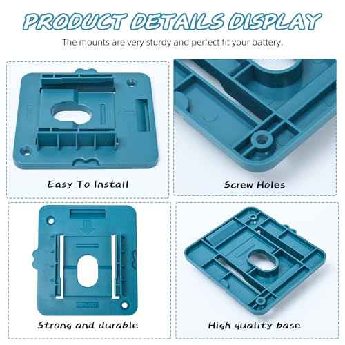 20 Pack Battery Holder for Makita 18V Battery Mount Wall Mount Dock Holder Fit for BL1860 BL1850 BL1840 BL1830 with 40 Screws