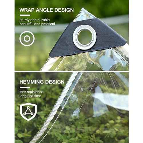 8' x 8' Clear Tarp