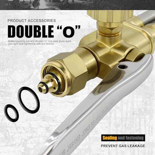 Cutting Attachment Torch - Oxyacetylene with 100FC Torch Handle, 3-101 Cutting Nozzle, Tip Cleaner