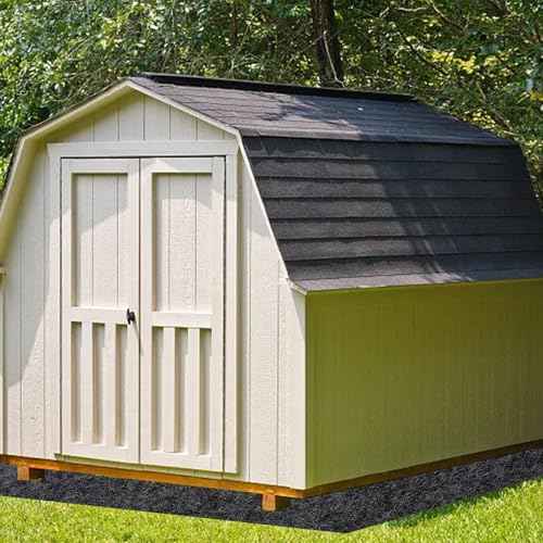 4 x 6 FT Outdoor Storage Shed Mat, 3mm Thickened Waterproof Shed Base Flooring Pad, Outdoor Carport Mat, Anti-Slip Dustproof Patio Furniture Floor Scratch Prevention