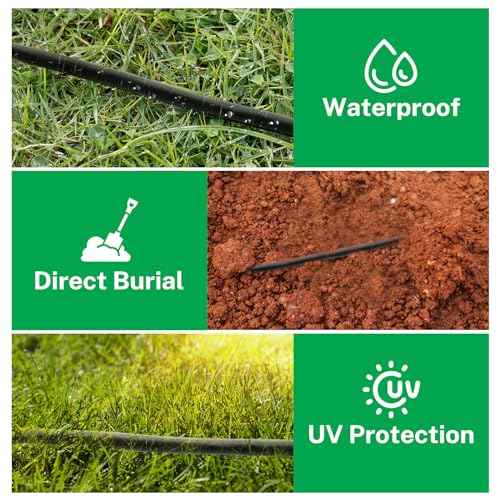FIRMERST 18/7 Solid Sprinkler Wire for up to 6 Valves System 100 Feet
