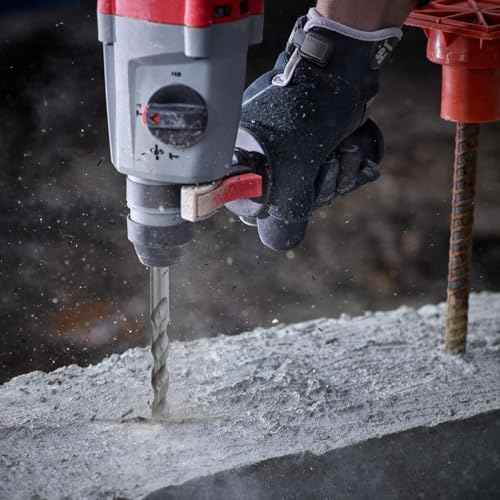 Rotary Hammer Bit Set Concrete Drill Bit for Concrete, Cement, Stone, Brick, Masonry Wall 6+8+10+12mm - 4pcs