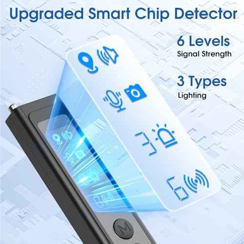 Hidden Camera Detector?,Professional RF Signal Scanner, Bug Detector,Wireless Tracker Detector, Rechargeable Portable Hidden Camera Locator for Office, Hotel, and Travel Securit