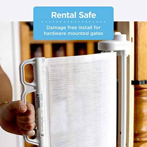 Perma Child Safety Extra Tall Universal Banister Adapter Kit for Pressure and Hardware Mounted Baby Gates up to 42" Tall, Damage Free Install Fits Round or Square Banister Posts, Gate Sold Separately