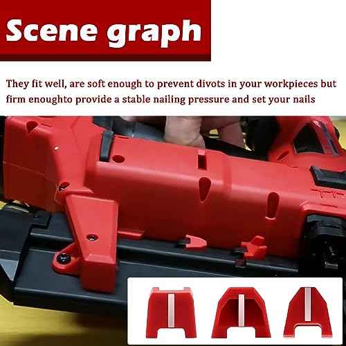 (Set of 9) 42-38-0017 Rubber Nose Cushion No Mar Tip for Milwaukee M18 Finish Nailer 18 Gauge Brad Nailer