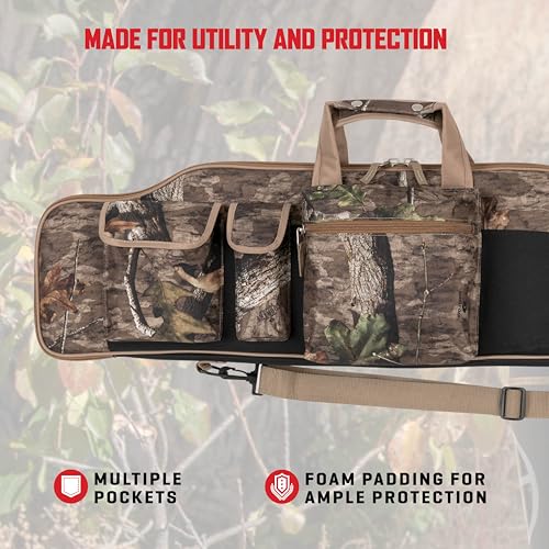 Allen Company Tejon Oversized Rifle Case - 50-Inch Soft Gun Bag - Fits Scoped Firearms and Mono/Bipods - Hunting and Shooting Accessories for Travel - Mossy Oak Break-Up Country Camo