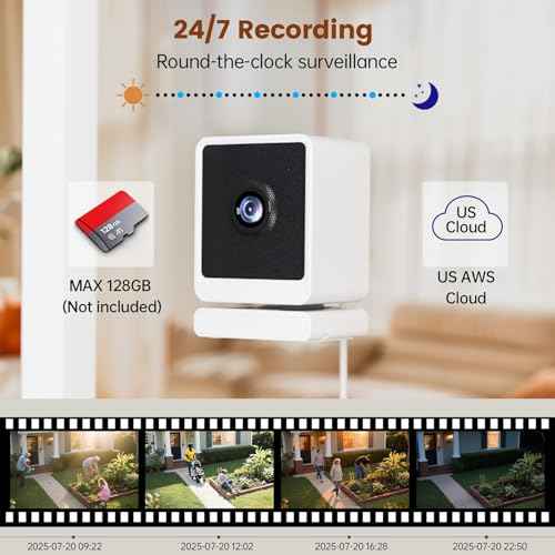Window Camera, 3MP 2K Indoor Cameras for Home Security with Mounting Sticker,AI Color Night Vision, Person & Motion Detection,Support 2.4GHz & 5GHz WiFi