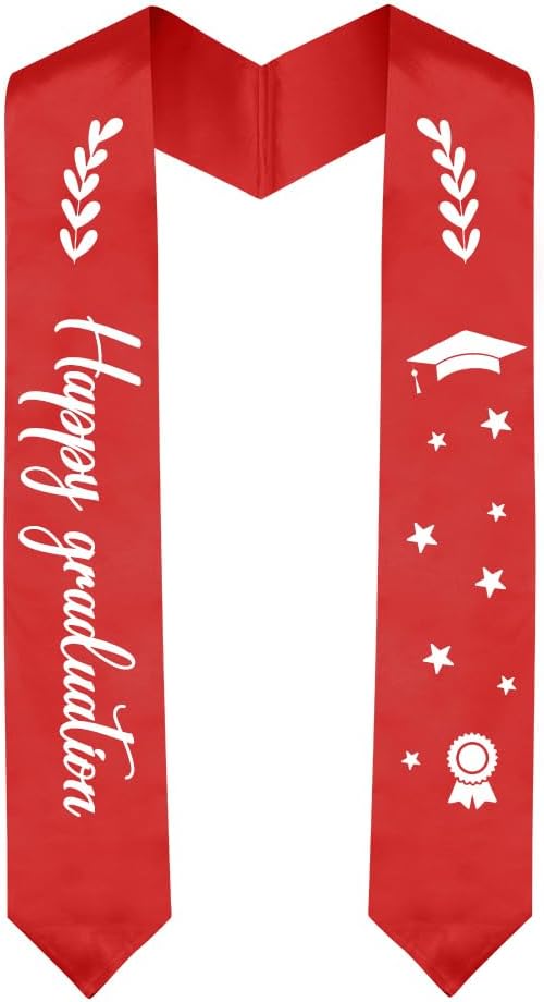 Graduation Stole Graduation Sash Unisex Adults Class of 70'' Stoles for Academic and Choral Ceremony