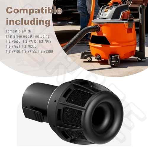 2-1/2-Inch Vacs Vacuum Diffuser Muffler CMXZVBE38660 for Craftsman CMXEVBE17596 Shop Wet/Dry Vacuum Cleaner Attachment, Reduce Noise