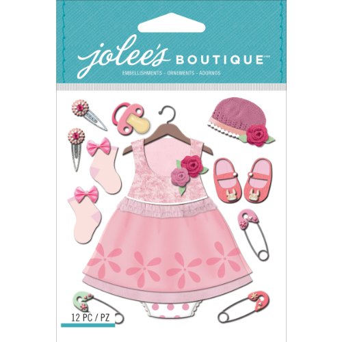Jolee's Boutique Dimensional Stickers, Baby Girl Outfit