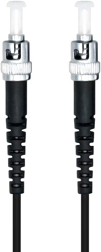 Jeirdus 15M ST to ST Outdoor Armored Simplex 9/125 SM Fiber Optic Cable Jumper Optical Patch Cord Singlemode 15Meters 49ft ST-ST