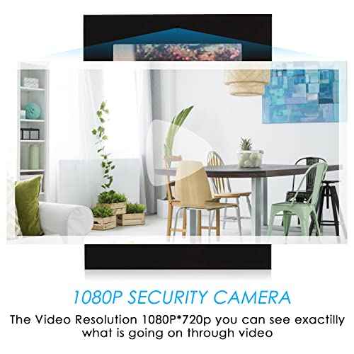 Pelay Picture Frame Camera HD 1080P Dome Cameras, No WiFi Nanny Cam for Dog Monitor, Home Security with Motion Detection, No Audio