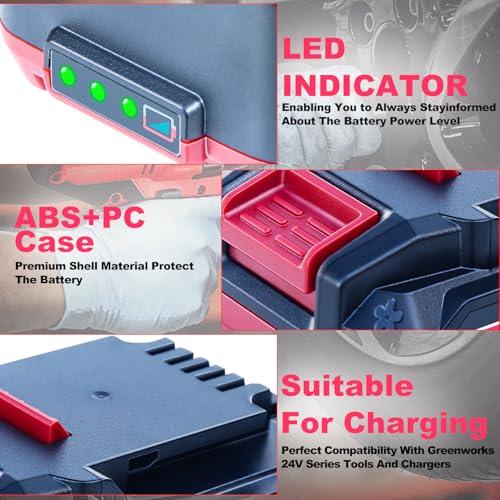 DTK Replacement for Bauer 20V Battery 2.5Ah Lithium-Ion Compatible with 20V Bauer Cordless Tools