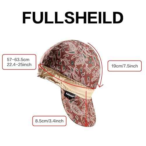 Fullsheild Reversible Welding Cap OneSize Flame Resistant Cotton Welder Hat Hood FR High Crown 3 pcs