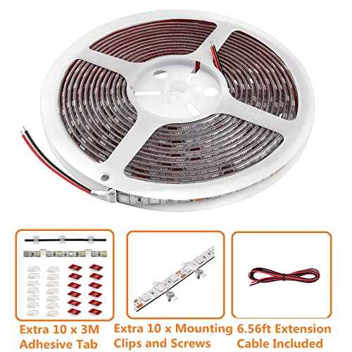 LED Boat Strip Lights, 32.8FT Marine Pontoon Led Lights, Waterproof Boats Interior Light, Under Gunnel Light, Boats Deck Lighting, Night Fishing Lighting for Pontoon Bass Fishing Yacht Kayak (White)